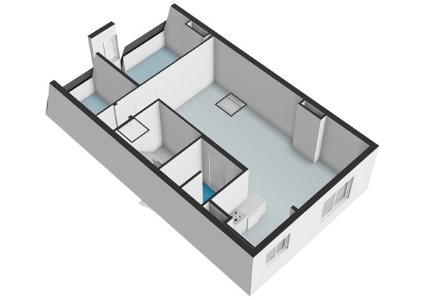 Floorplan - Hogeweg 8H, 1098 CB Amsterdam